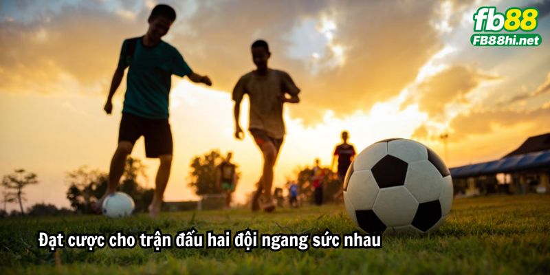 Đặt cược cho trận đấu hai đội ngang sức nhau